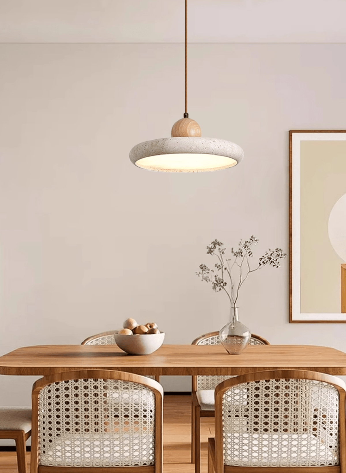Lola Travertine Pendant Light – detail 9