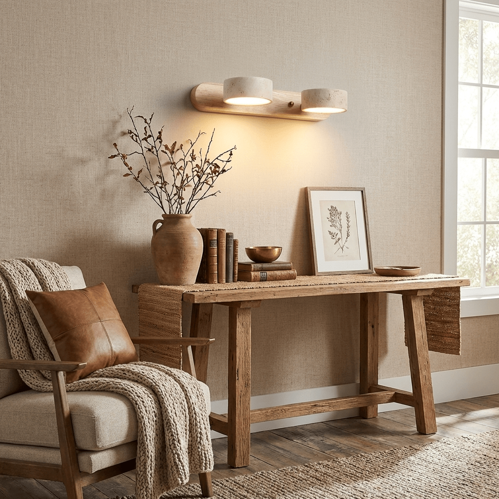 Valesco Travertine Wall Light