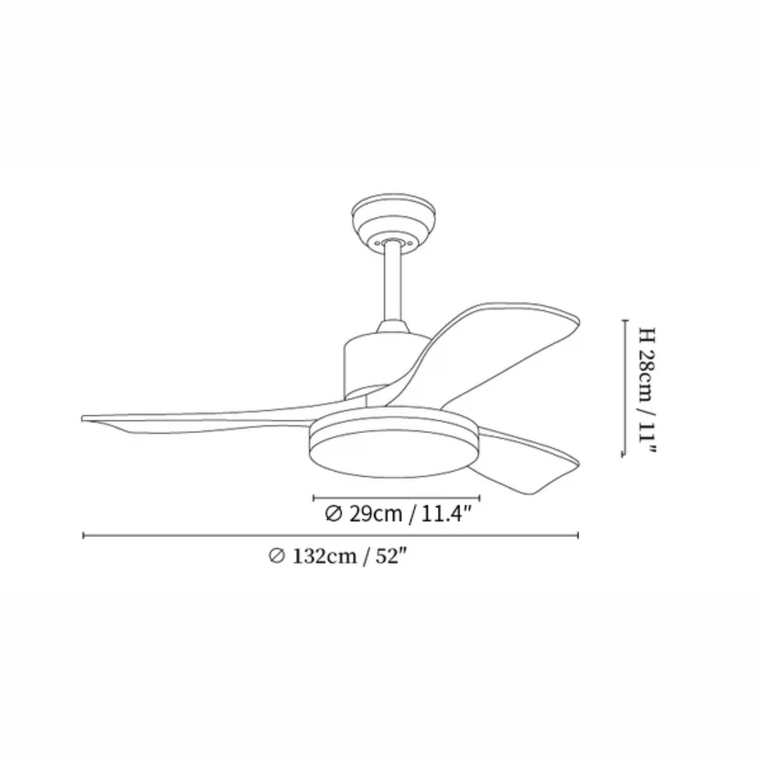 Noamiko Ceiling Fan Light