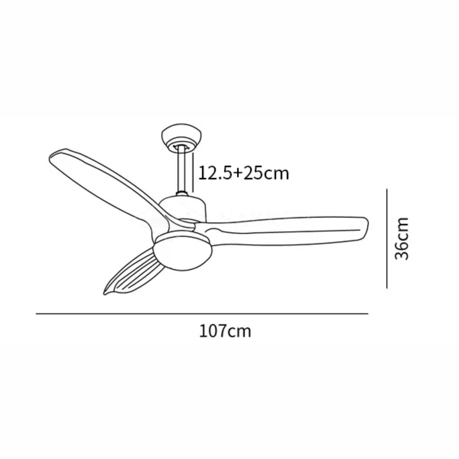 Zelal Ceiling Fan Light