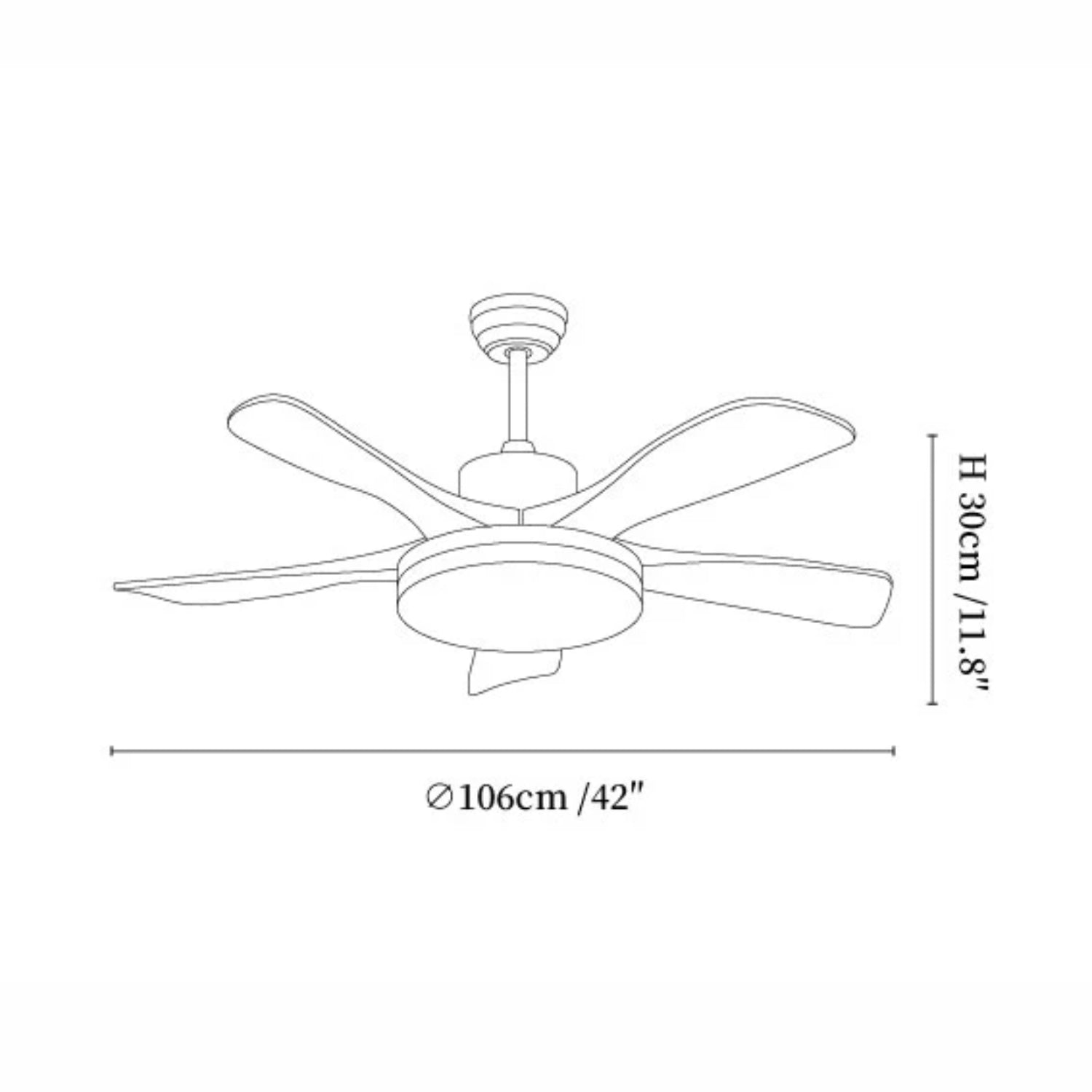 Zelon Ceiling Fan Light