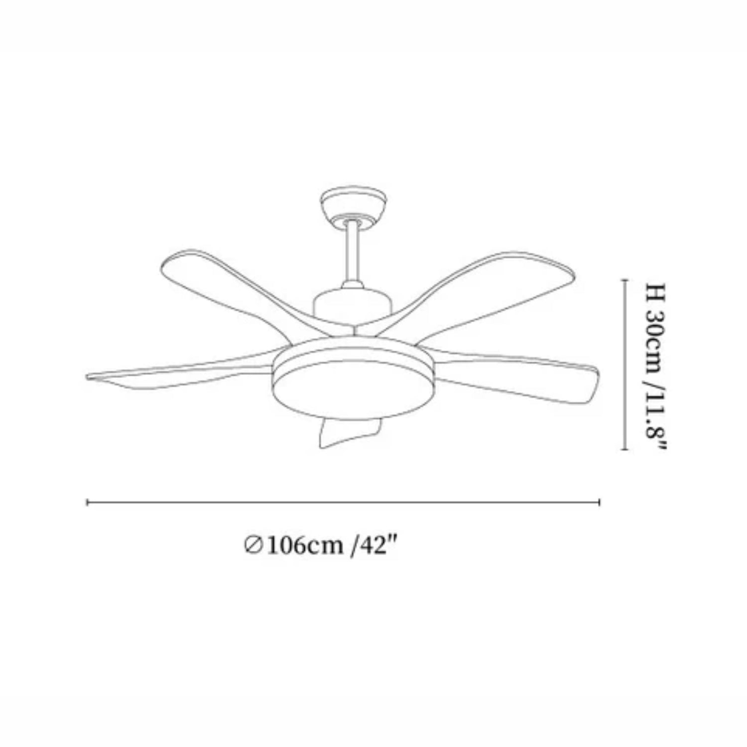 Zelon Ceiling Fan Light
