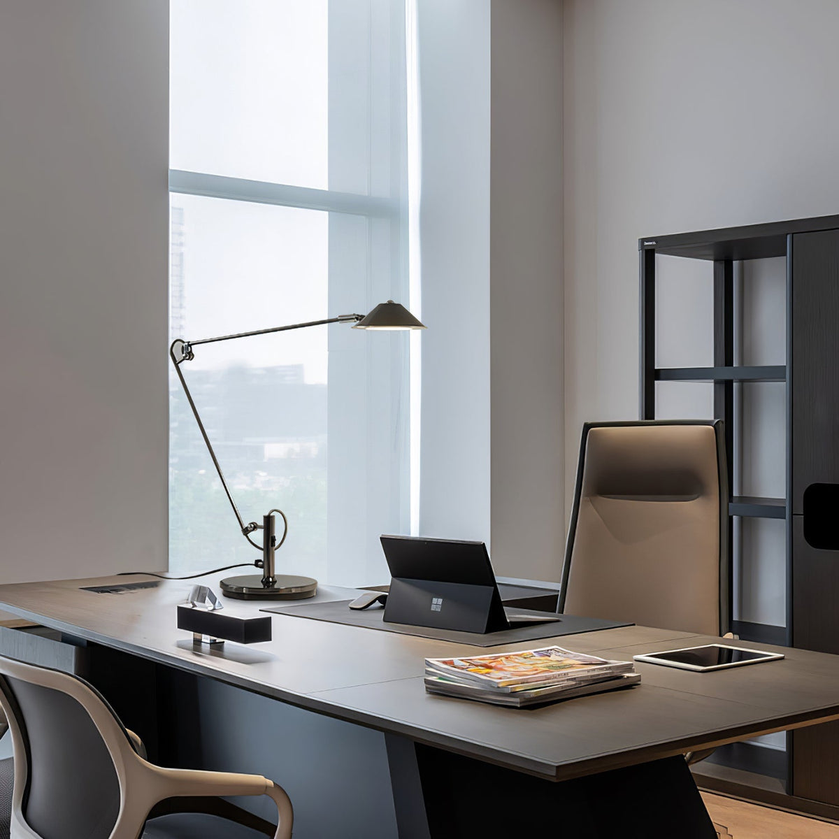Adjustable Black Office Task Lamp – detail 13