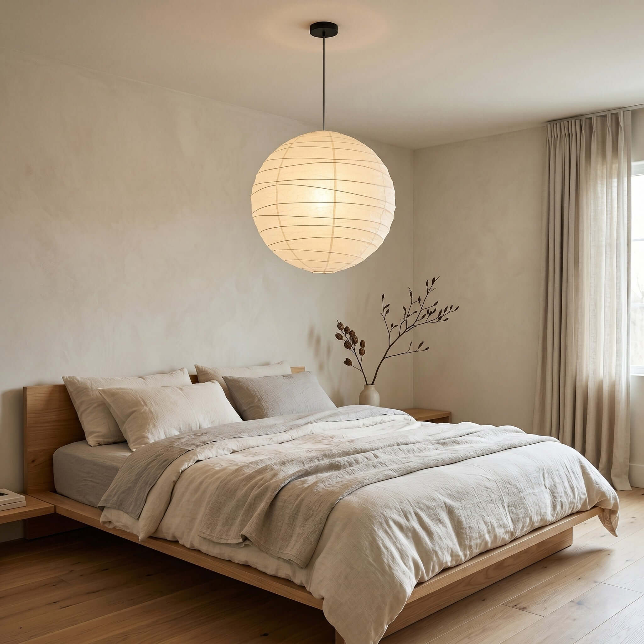 Bayleno Rice Paper Pendant Light