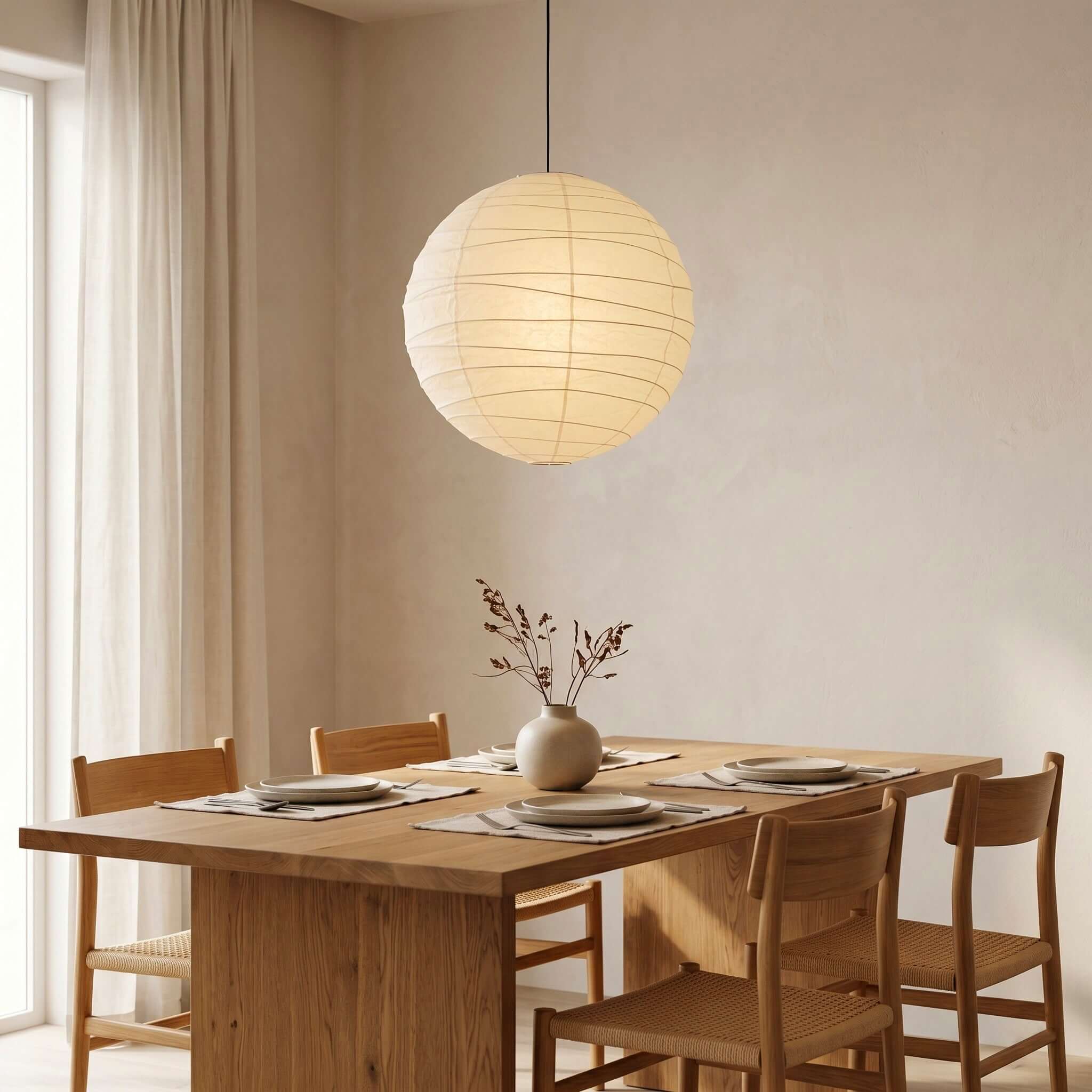 Bayleno Rice Paper Pendant Light