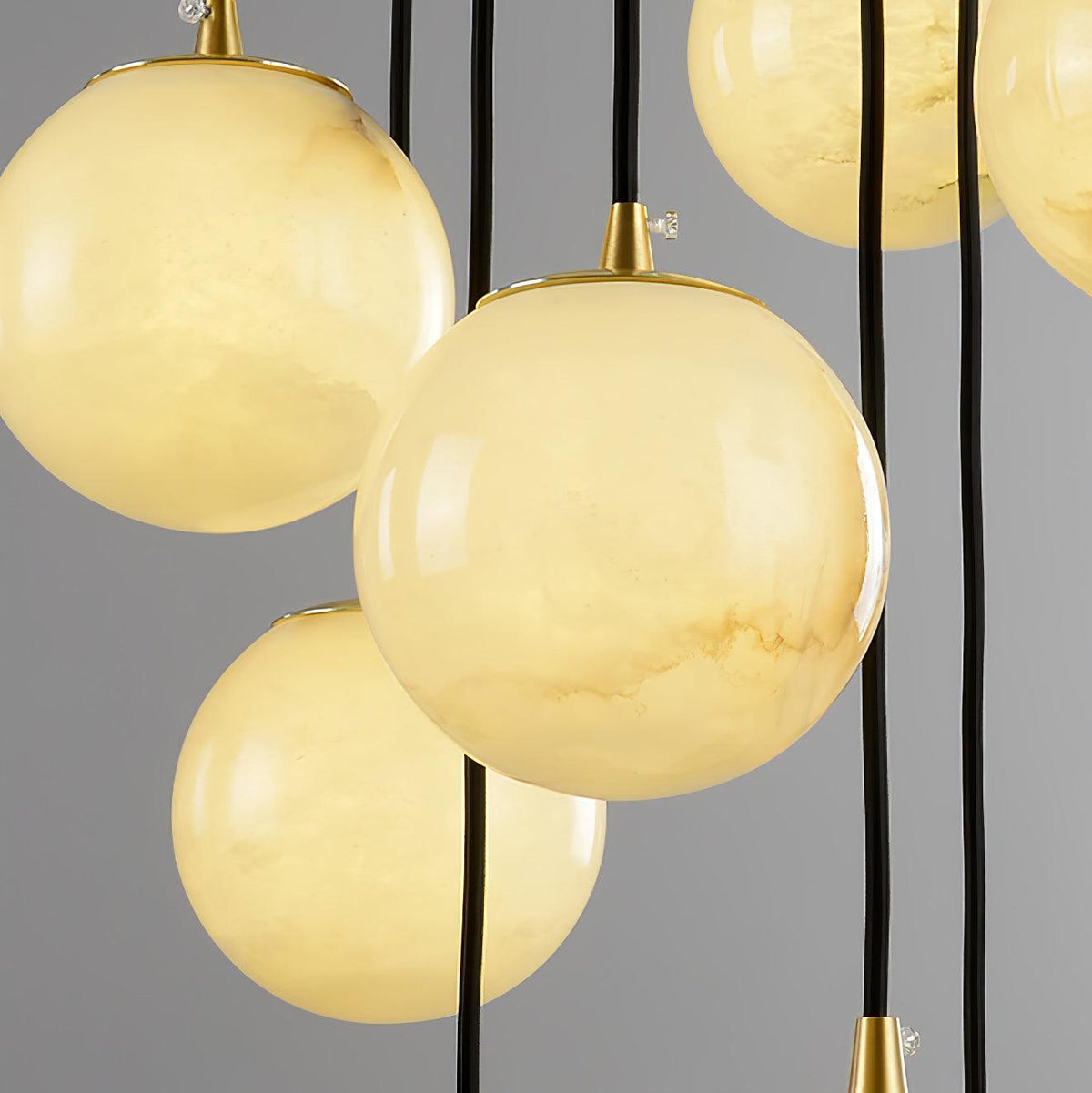 Alabaster Balls Cluster Chandelier – detail 27