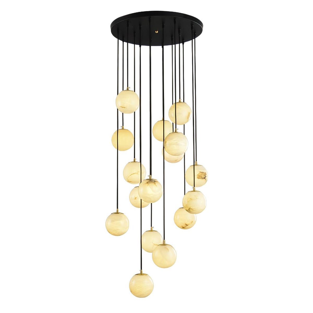 Alabaster Balls Cluster Chandelier – detail 34