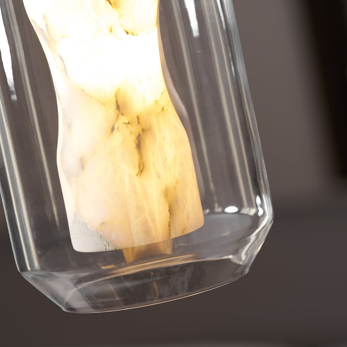 Alabaster Glass Cylinder Pendant Light – detail 29