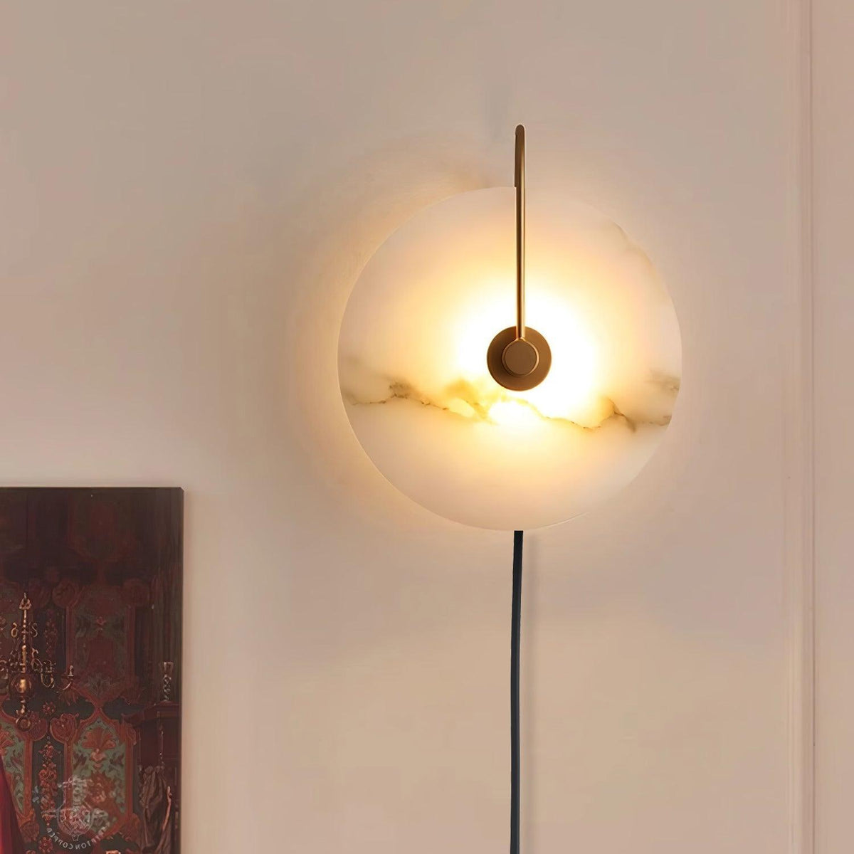 Alabaster LED Plug-In Wall Lamp – detail 21