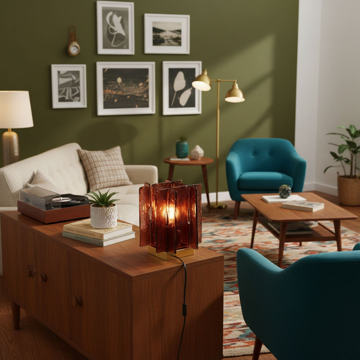 Amber Building Block Table Lamp – detail 8