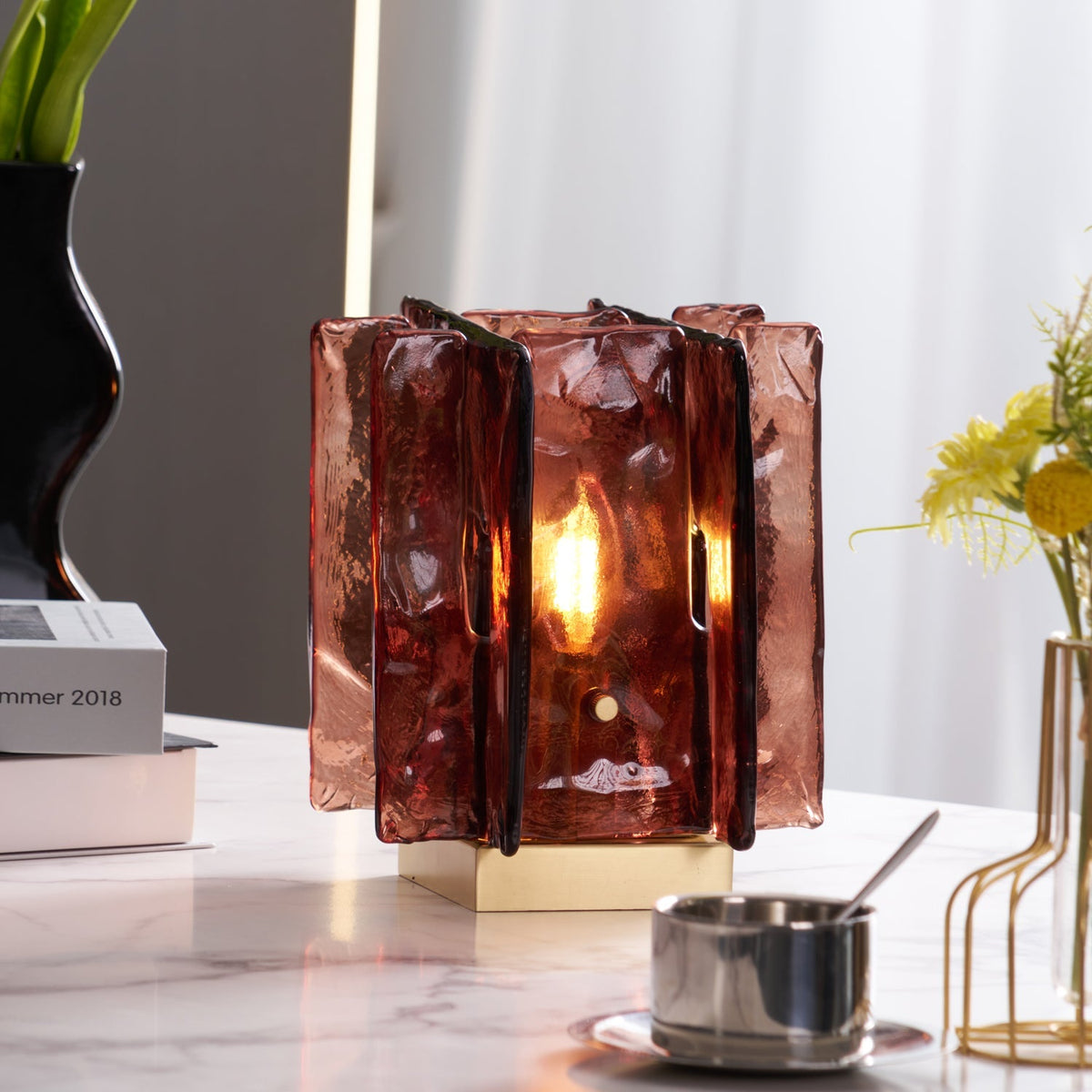 Amber Building Block Table Lamp – detail 11