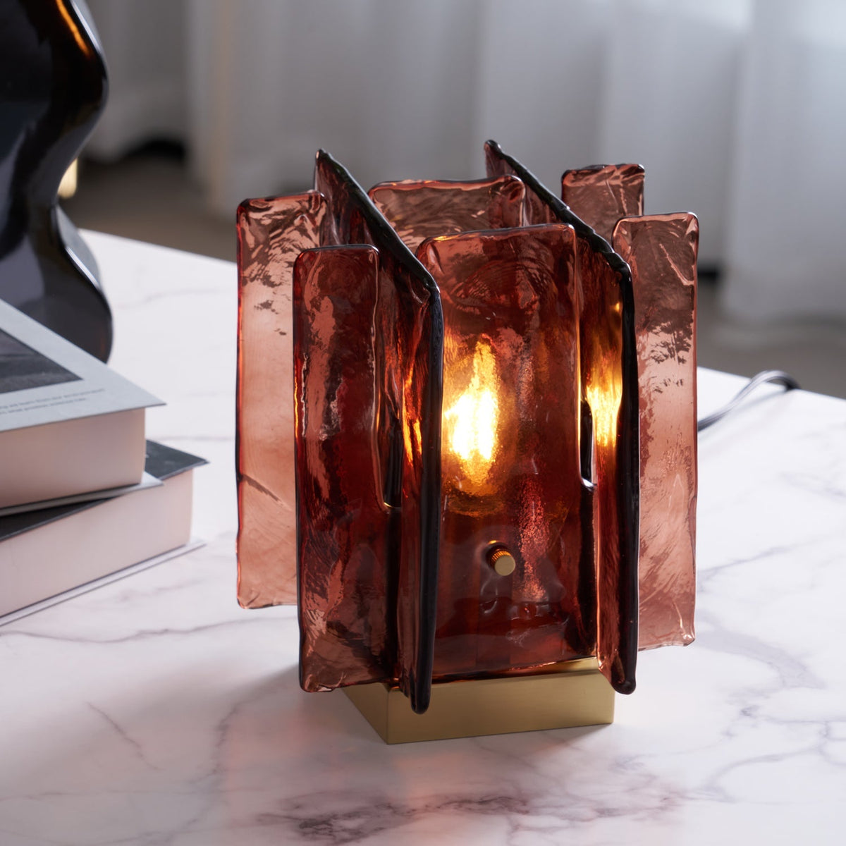 Amber Building Block Table Lamp – detail 10
