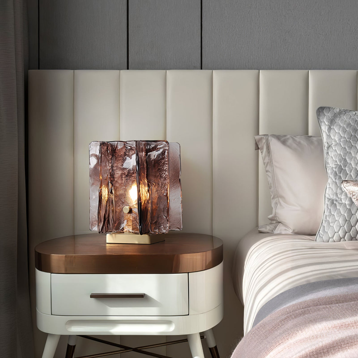 Amber Building Block Table Lamp - Vakkerlight
