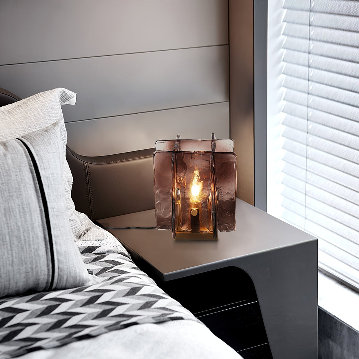 Amber Building Block Table Lamp - Vakkerlight