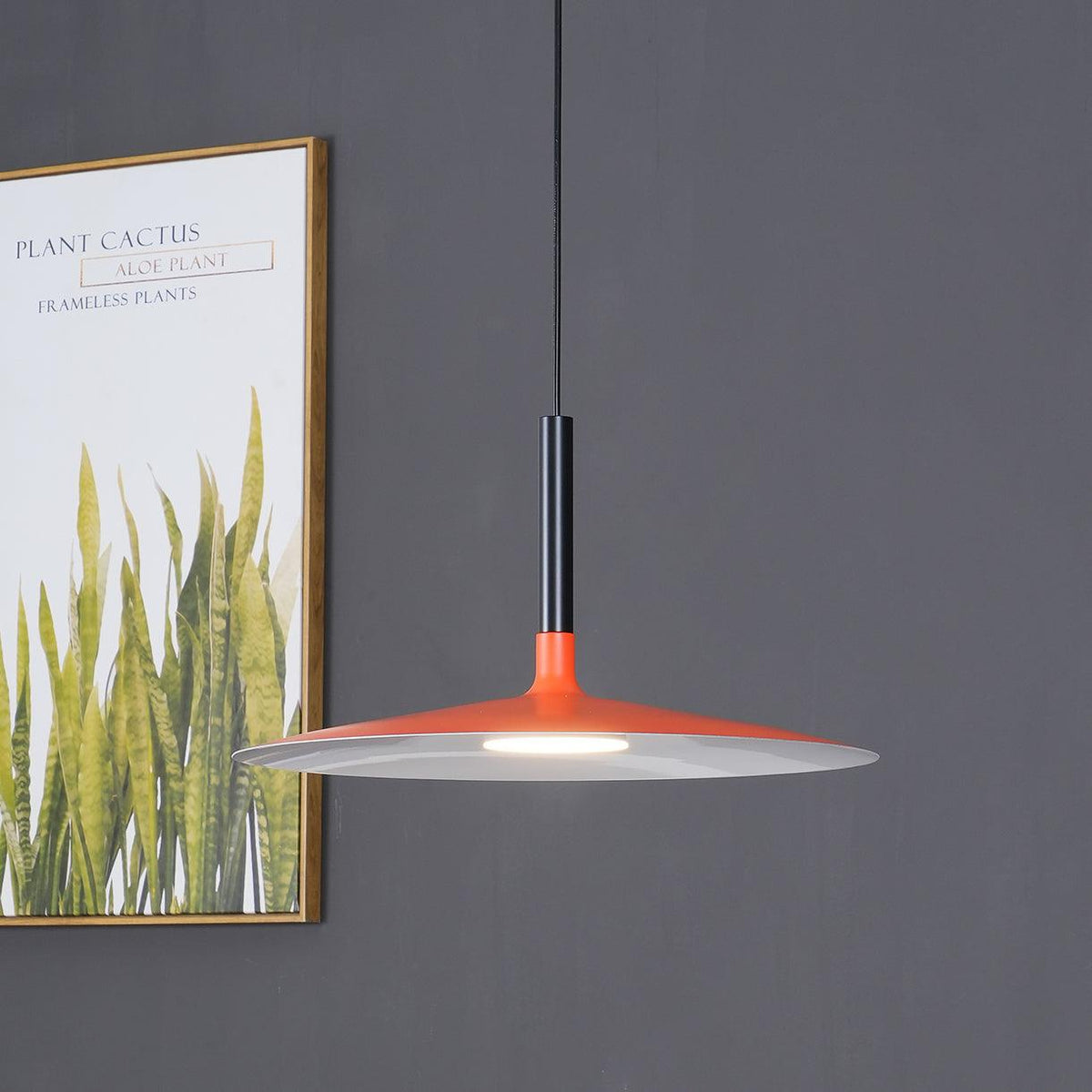 Larkin White Saucer Pendant Light – detail 33