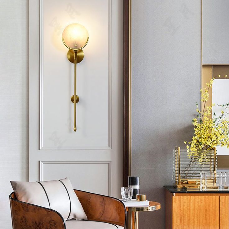 Ava Alabaster Brass Wall Lamp – detail 36