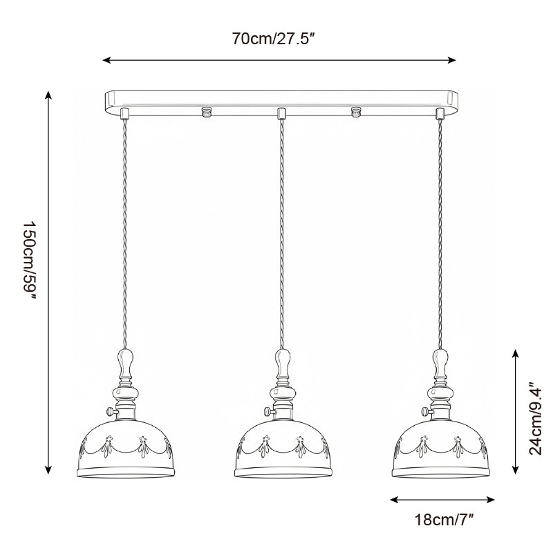 Elior Vintage Pendant Light