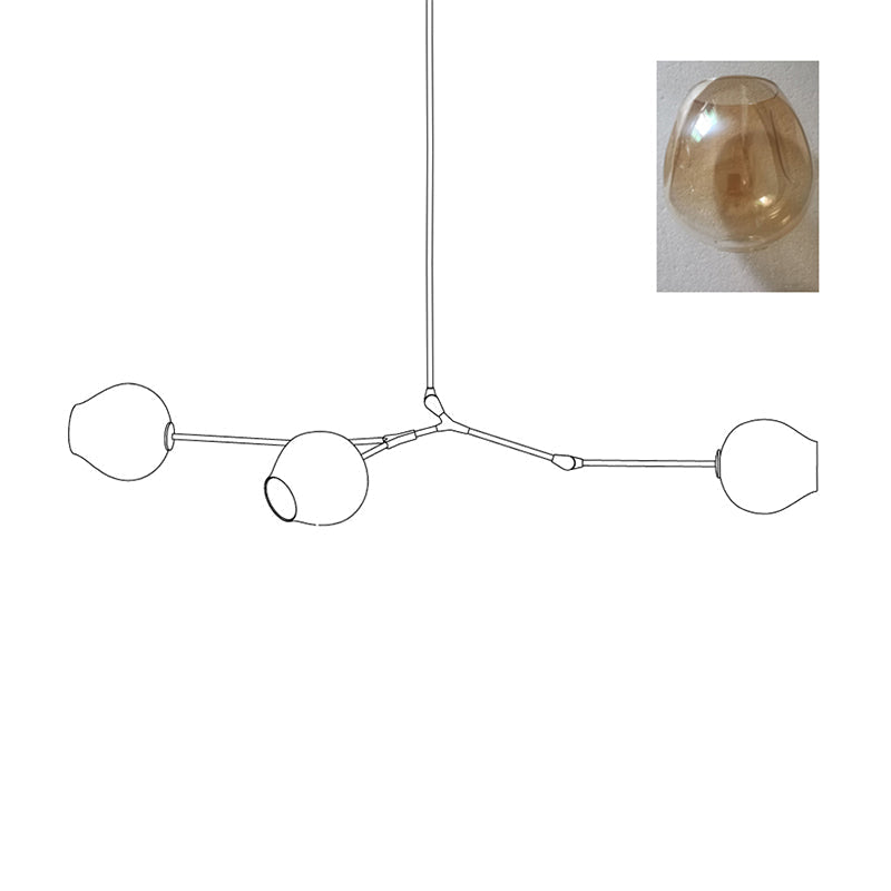 Perry Globe Horizontal Chandelier – detail 26