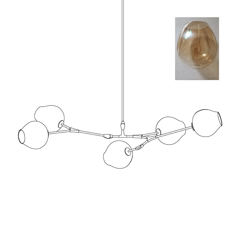 Perry Globe Horizontal Chandelier – detail 29