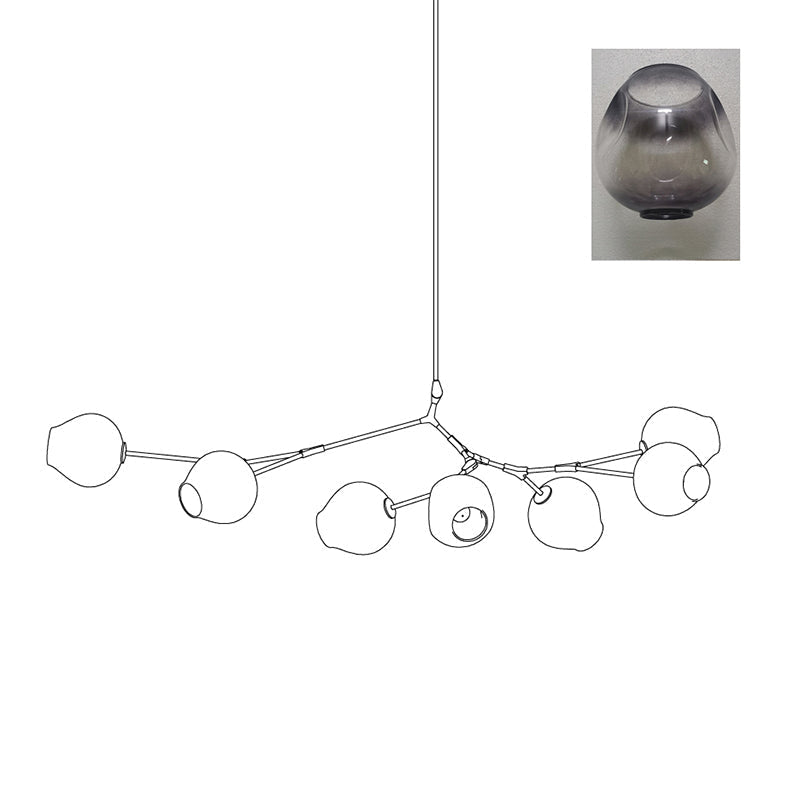 Perry Globe Horizontal Chandelier – detail 34
