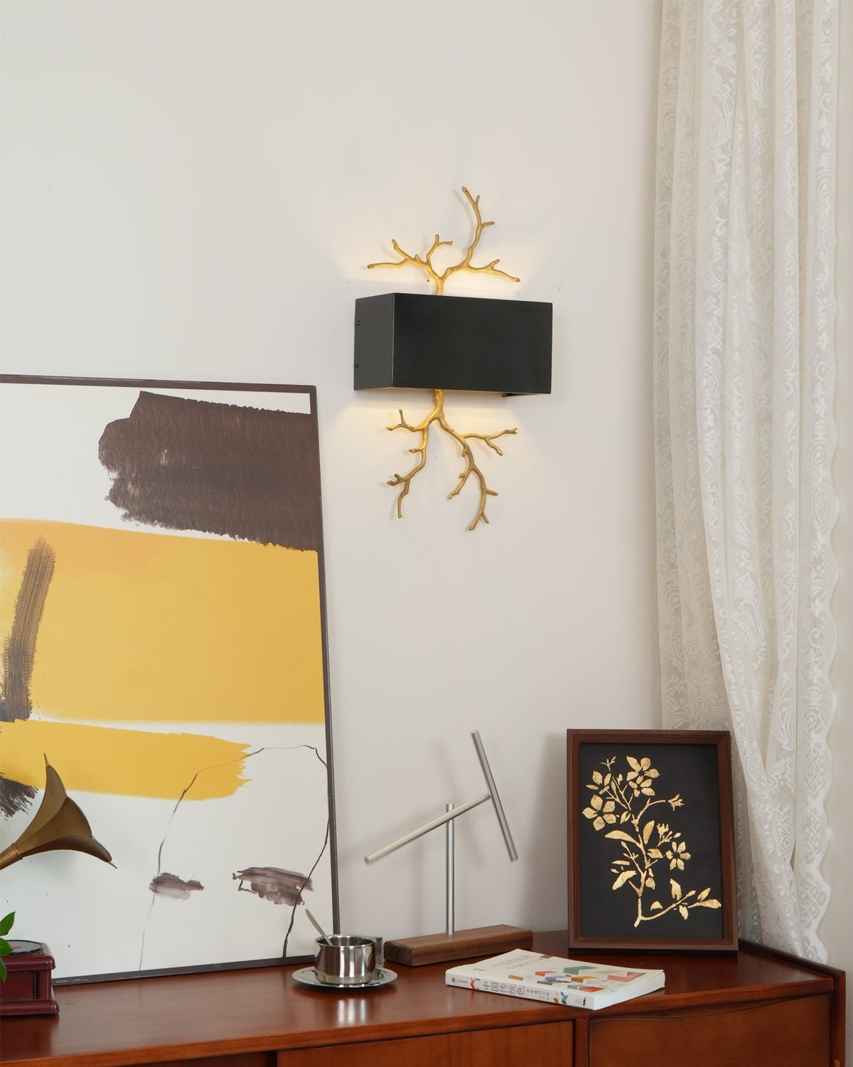 Brass Branch Wall Lamp – detail 6