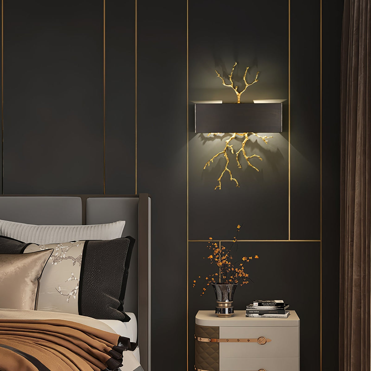 Brass Branch Wall Lamp – detail 21