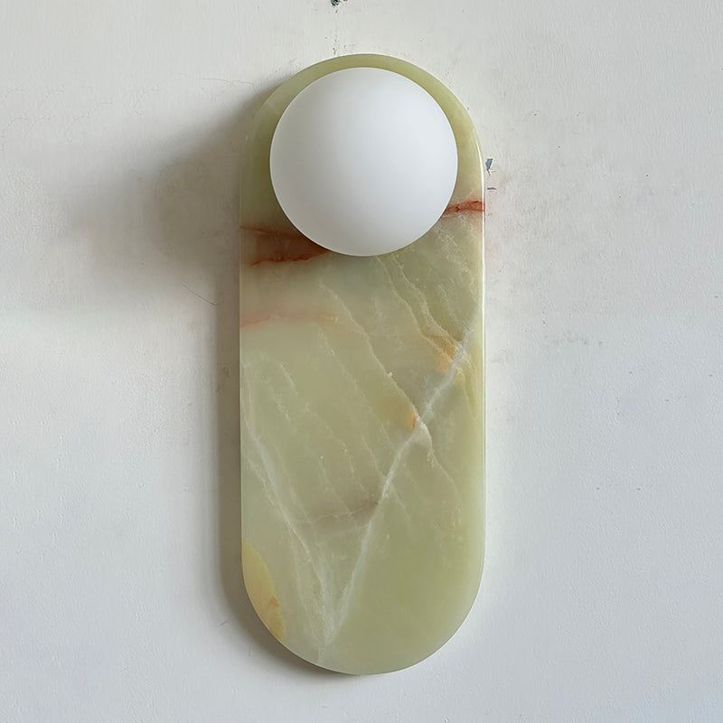 Solelon Oval Marble Wall Light