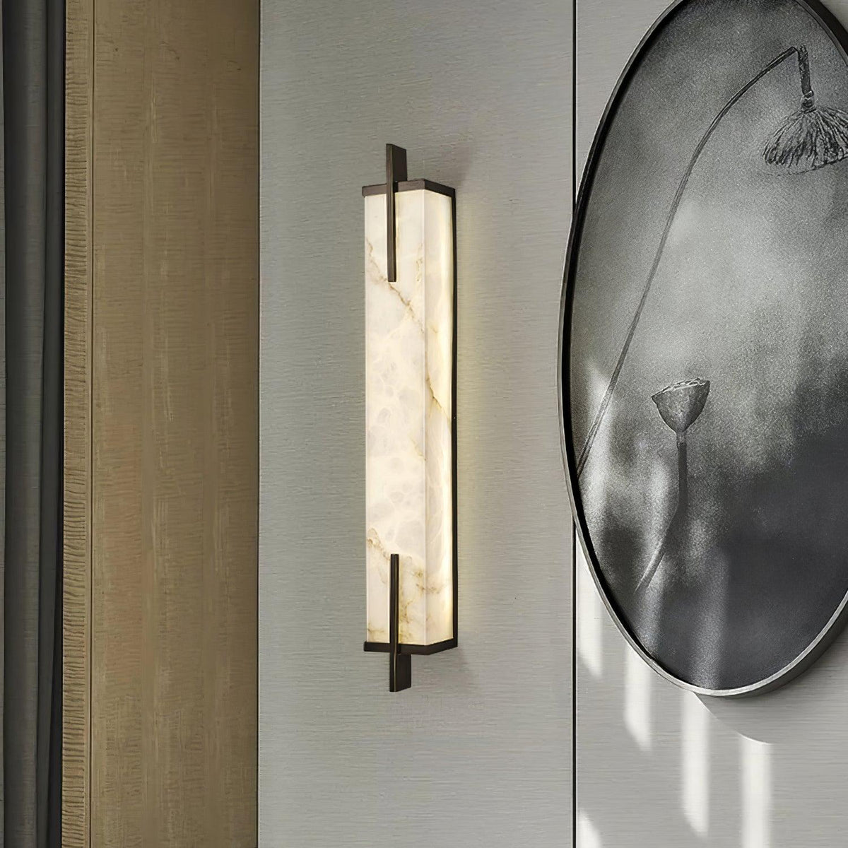 Calliope Alabaster Wall Sconce – detail 17
