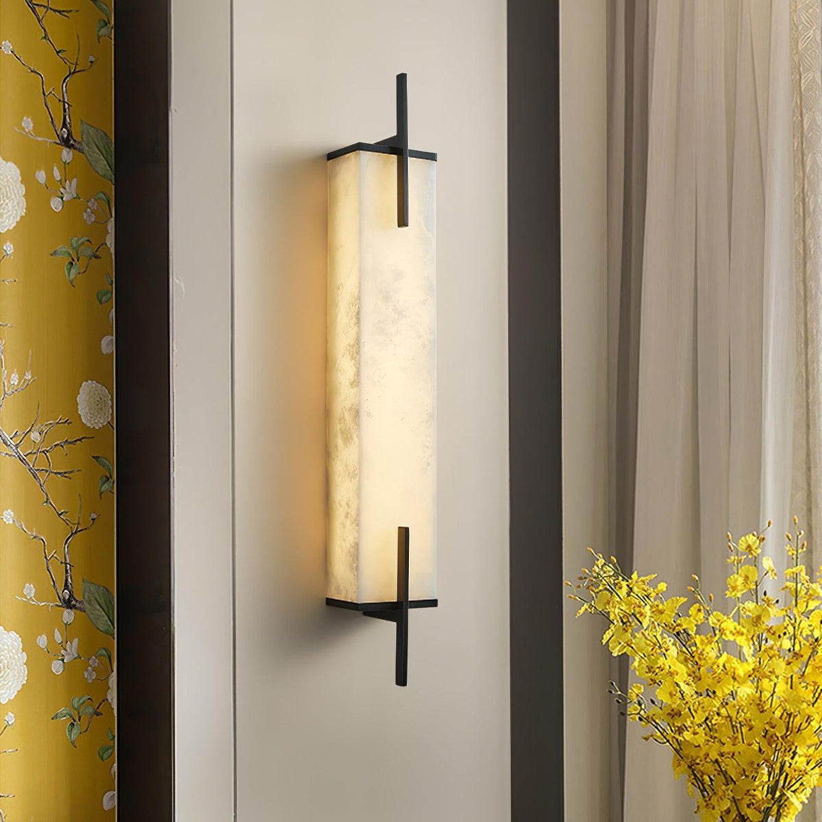 Calliope Alabaster Wall Sconce – detail 7