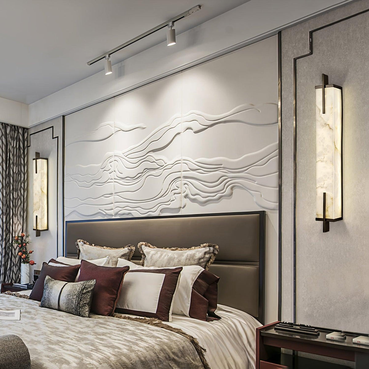 Calliope Alabaster Wall Sconce – detail 10