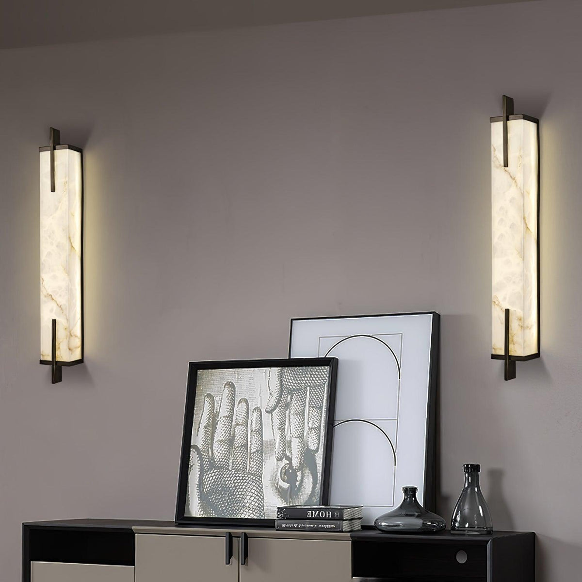 Calliope Alabaster Wall Sconce – detail 11