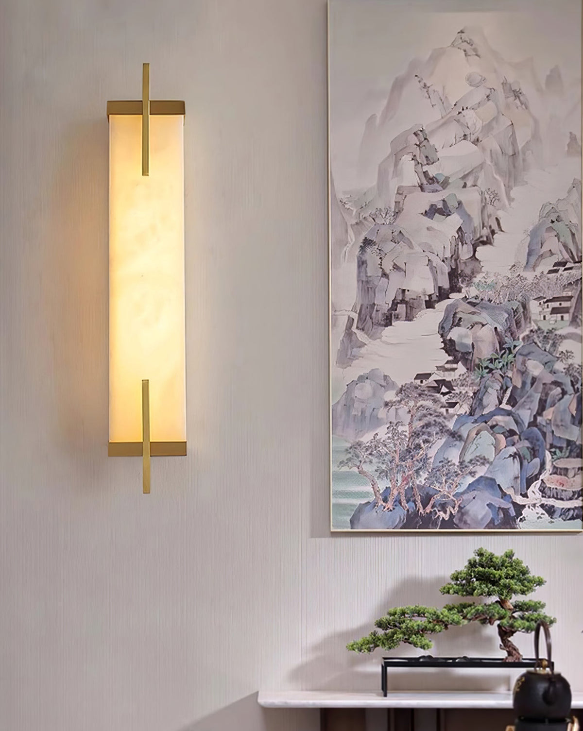 Calliope Alabaster Wall Sconce – detail 39