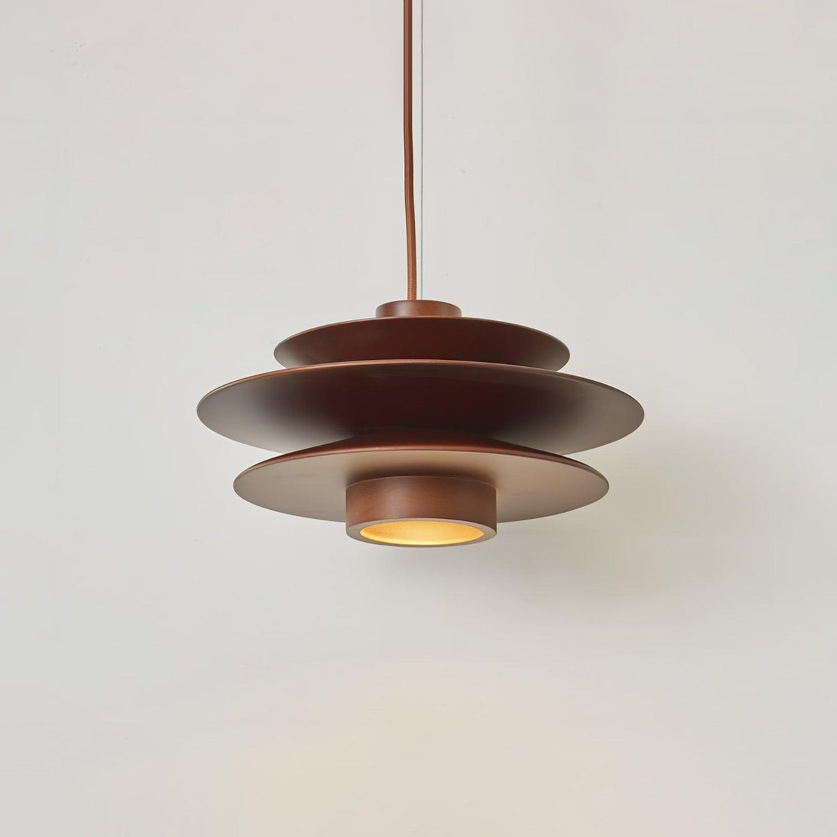 Cascade Wooden Disc Pendant Lamp – detail 14