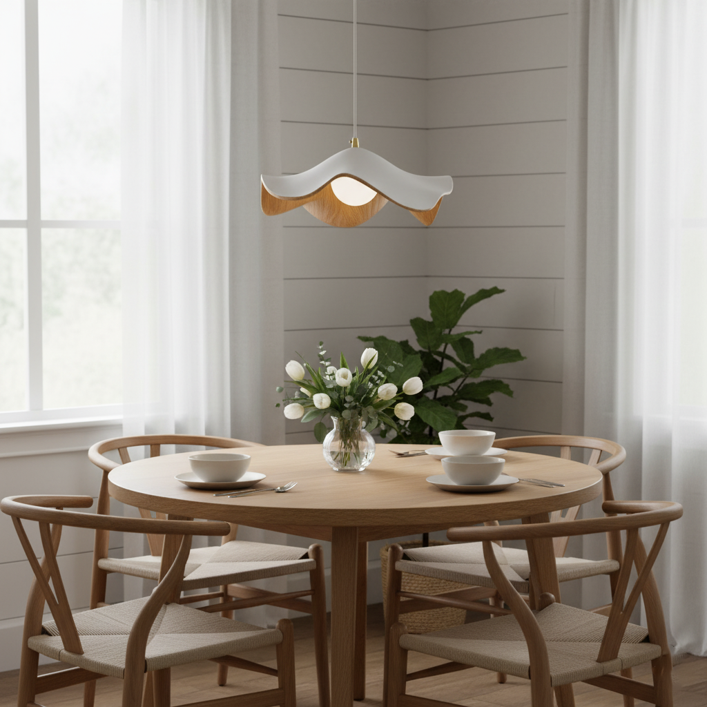 Zane Lotus Plug In Pendant Light