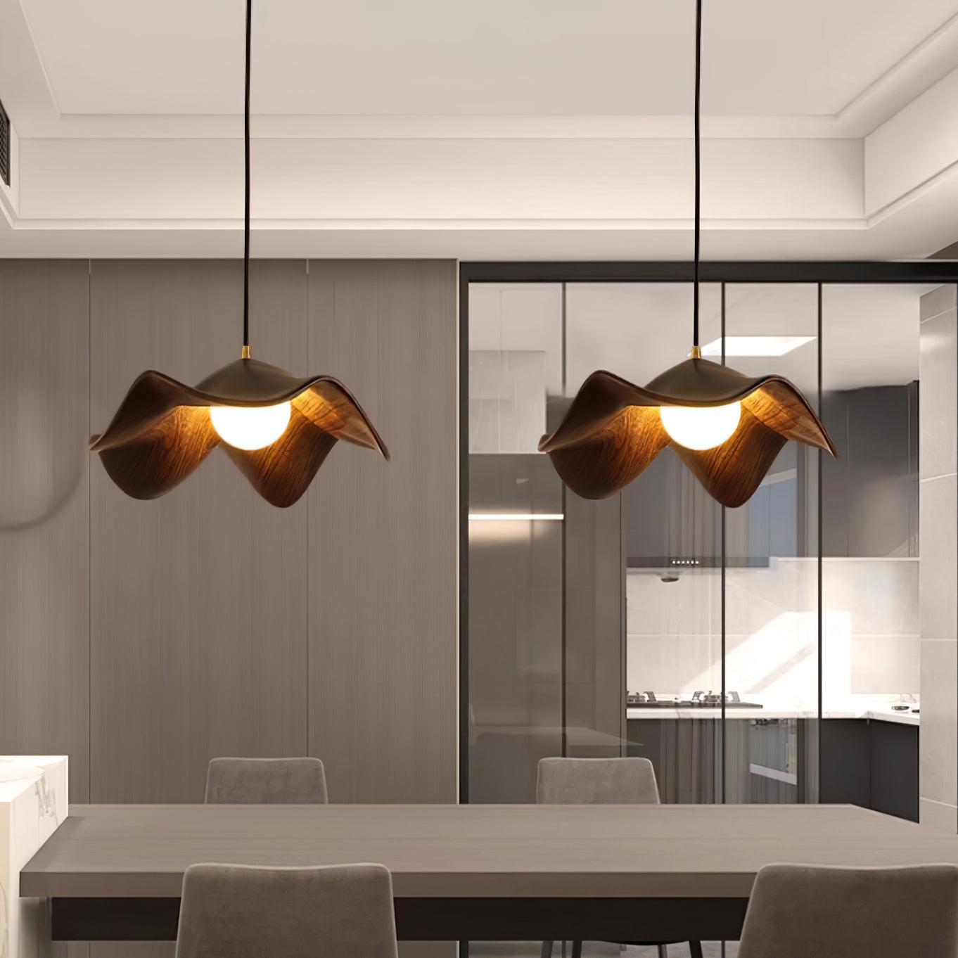 Zane Lotus Plug In Pendant Light