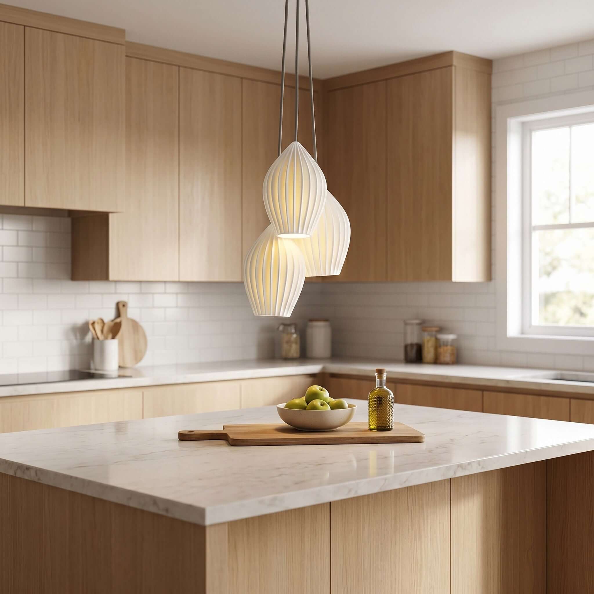 Torri Ribbed Pendant Light