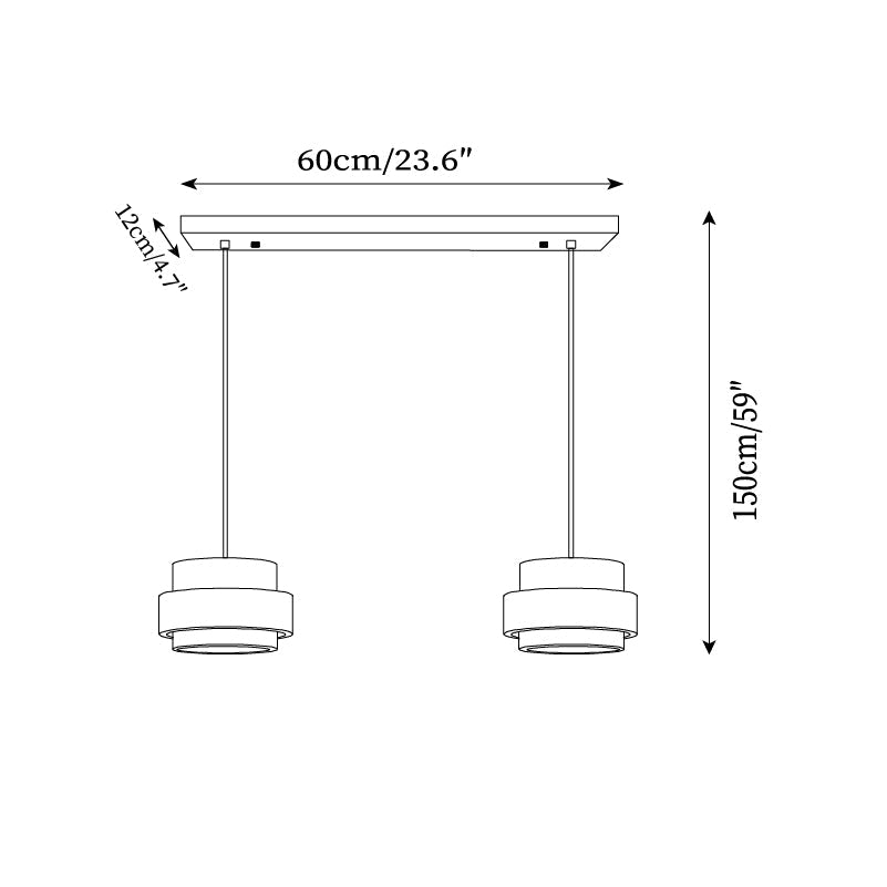 Ryvi Cylinder Pendant Light