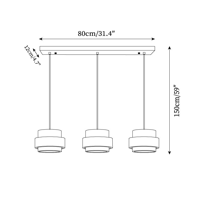 Ryvi Cylinder Pendant Light