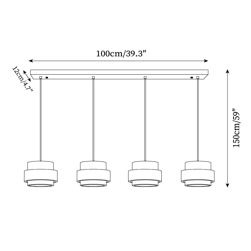 Ryvi Cylinder Pendant Light