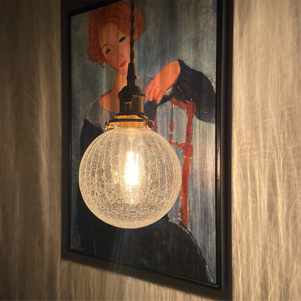Crackle Glass Pendant Light – detail 10