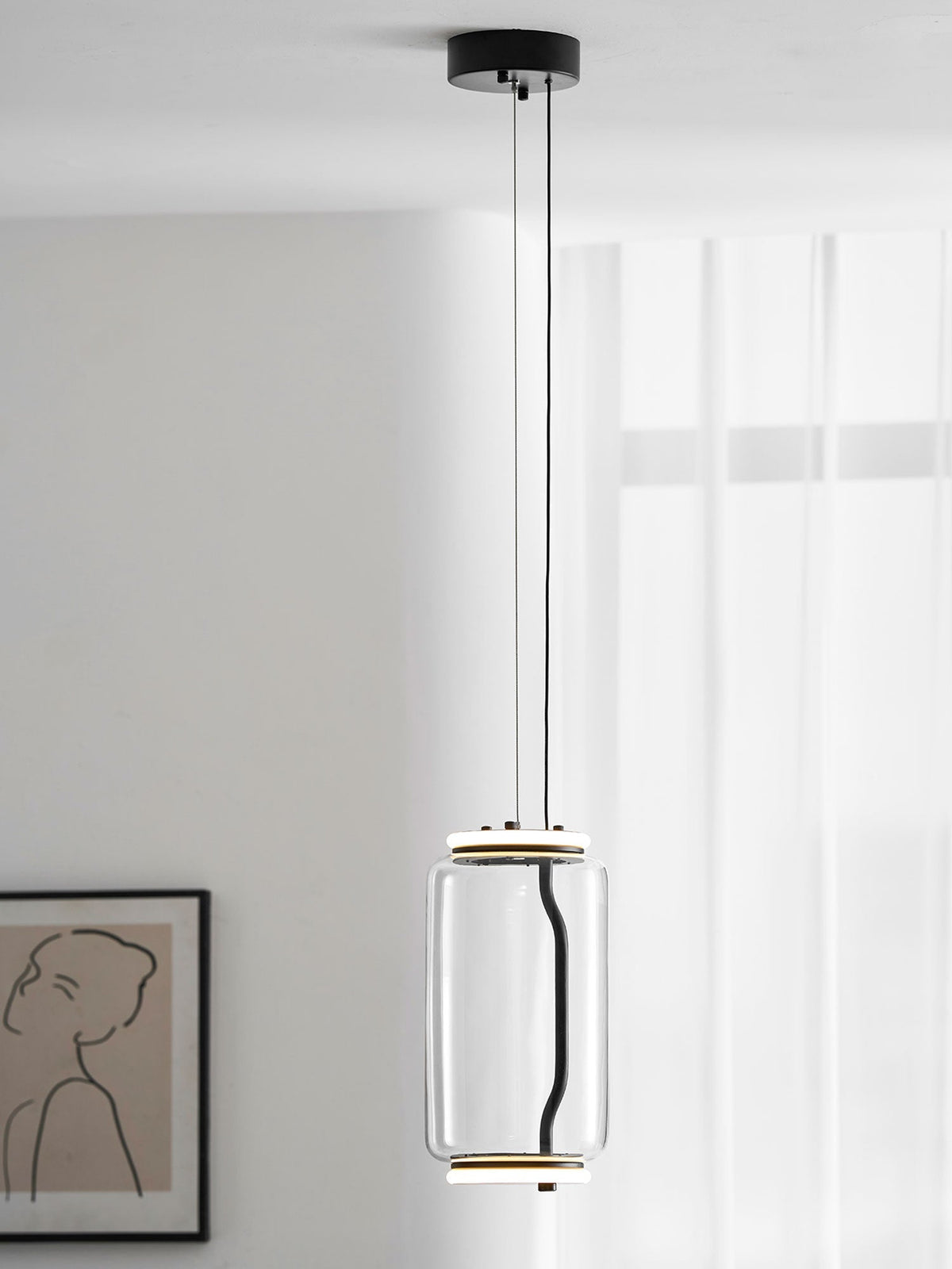 Cylindrical LED Pendant Light - Vakkerlight