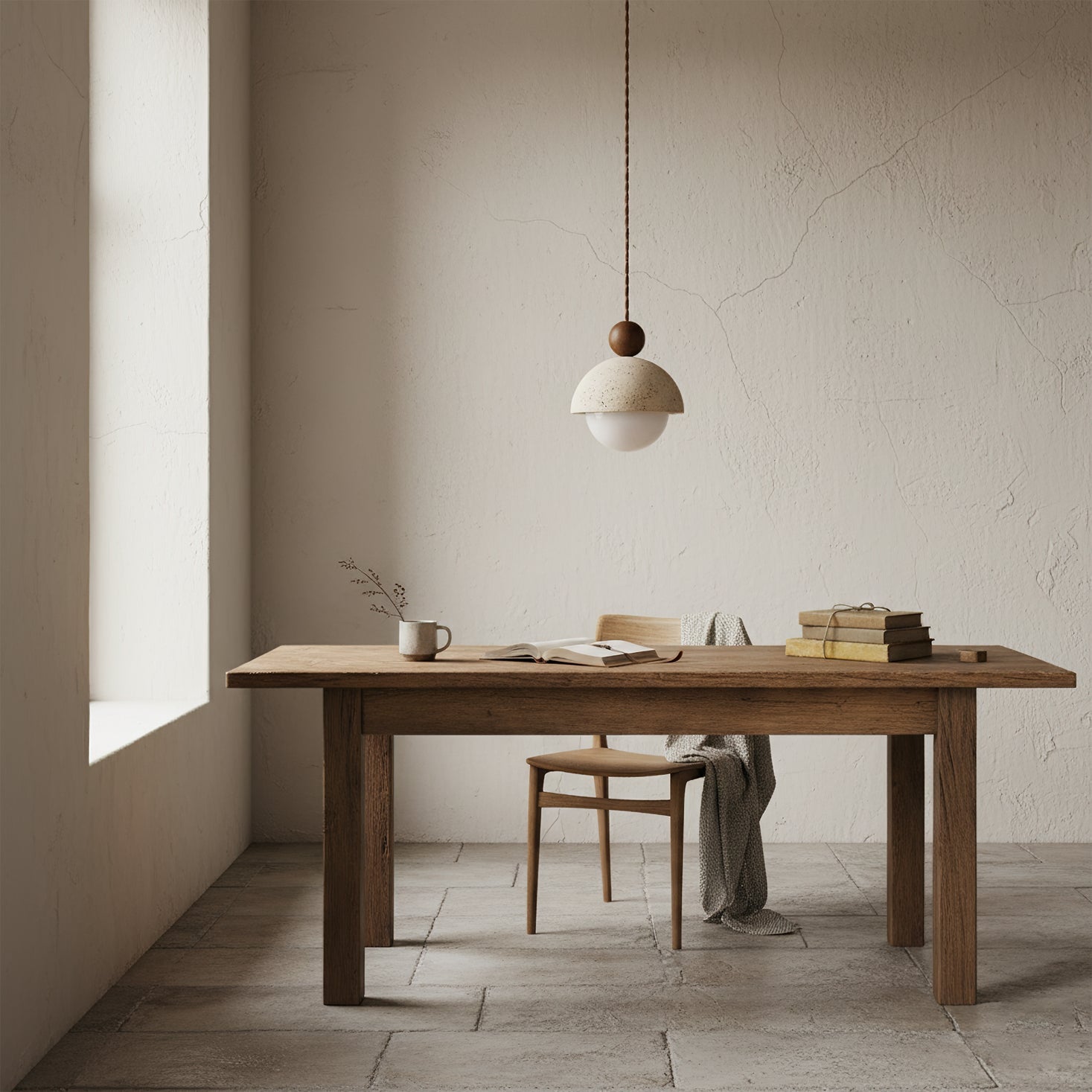 Serolen Travetine Pendant Light