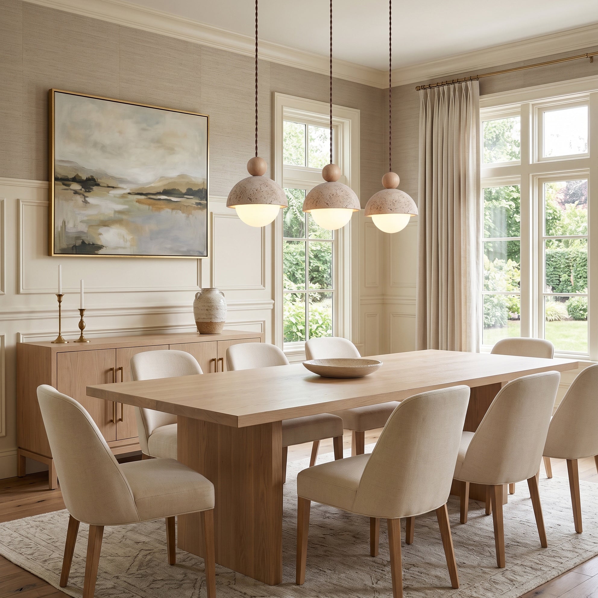 Serolen Travetine Pendant Light