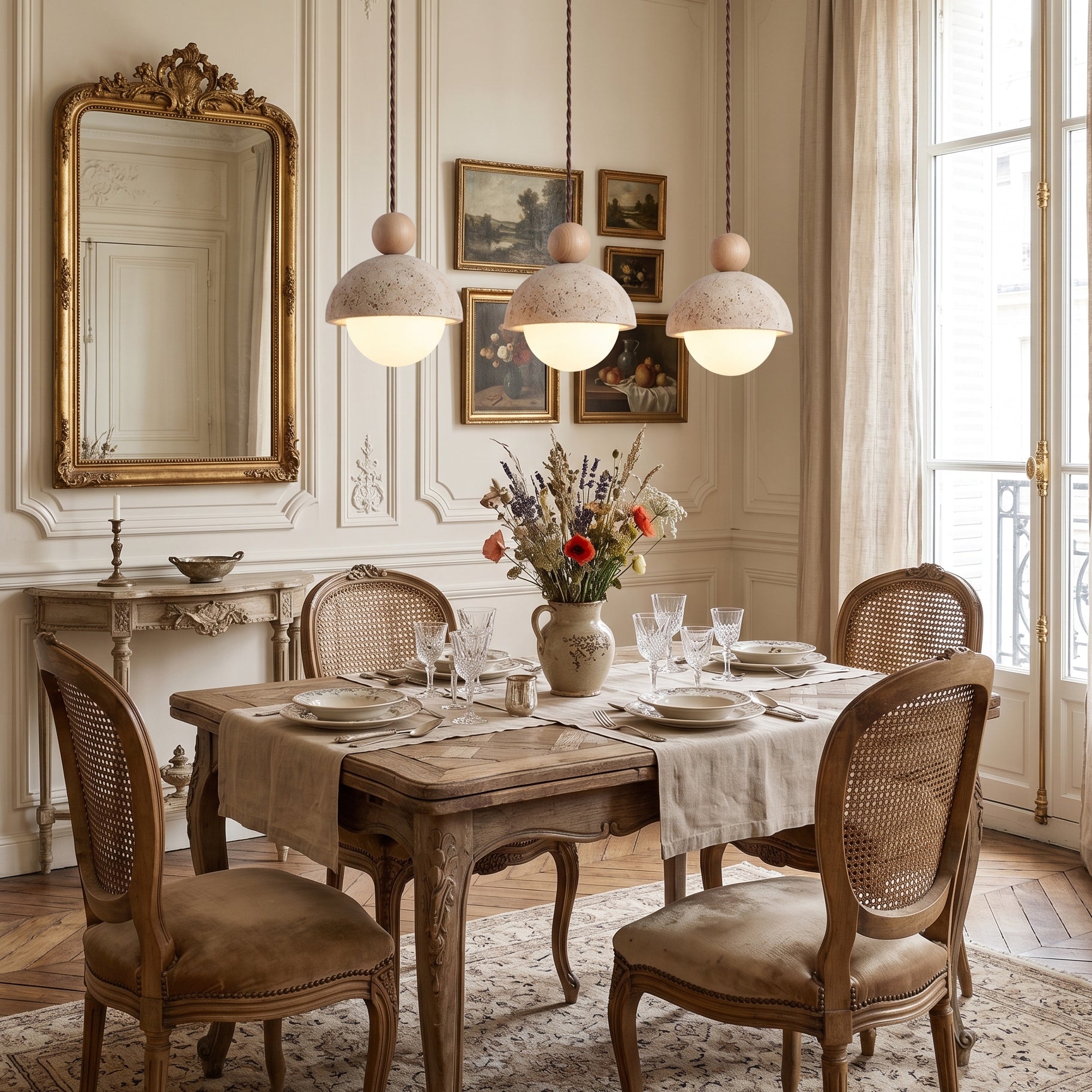 Serolen Travetine Pendant Light