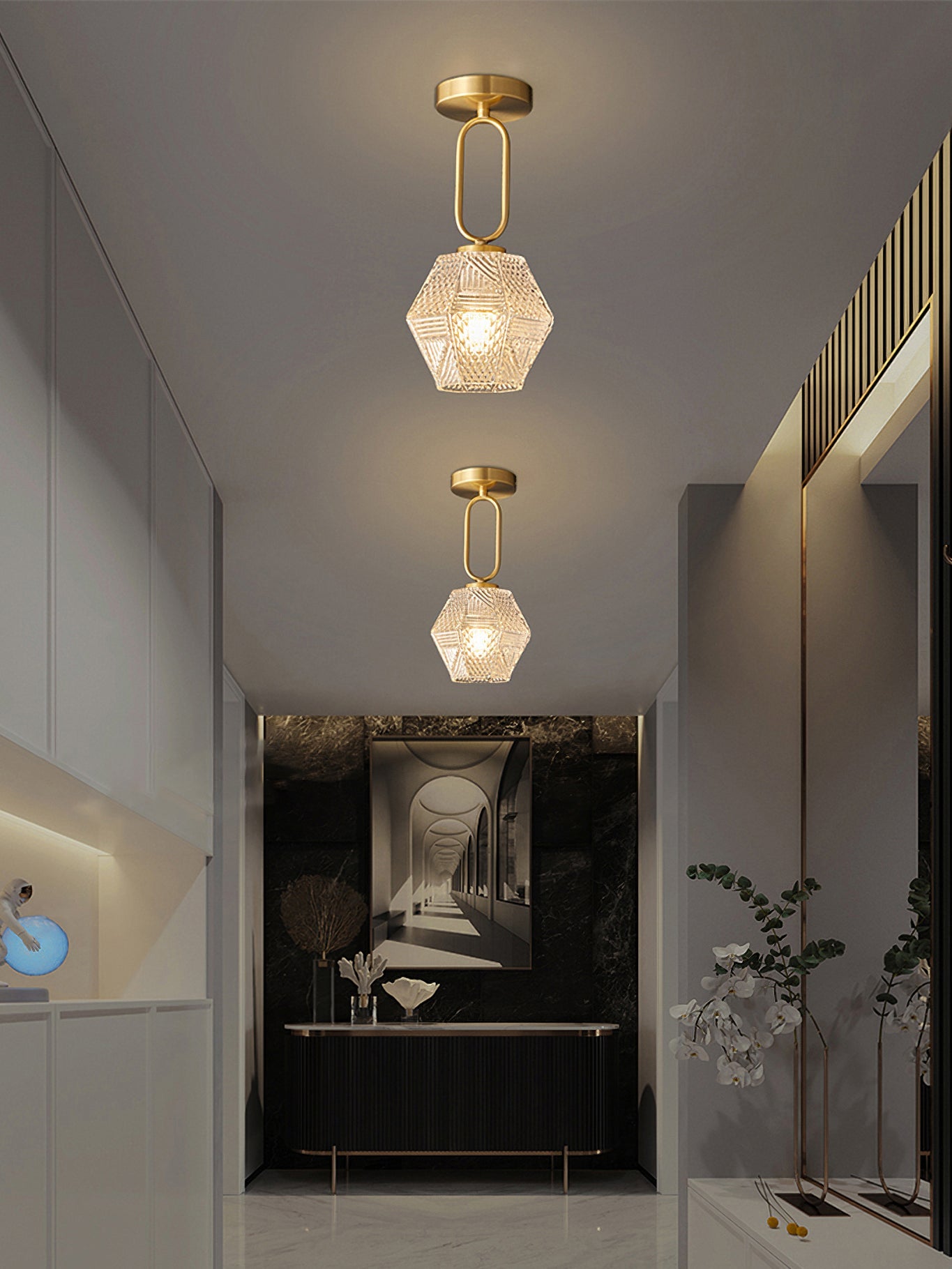 Venoral Art Deco Ceiling Light