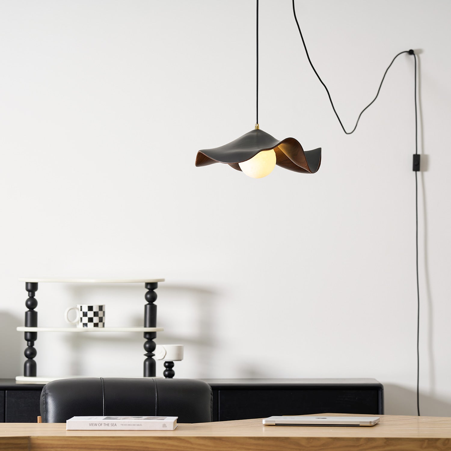 Zane Lotus Plug In Pendant Light