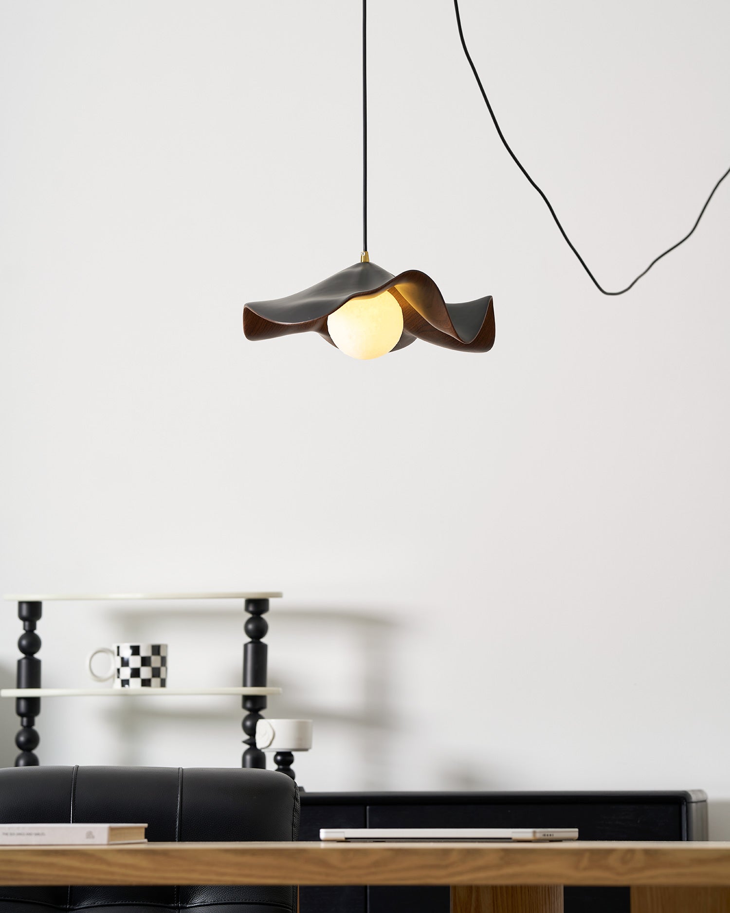 Zane Lotus Plug In Pendant Light