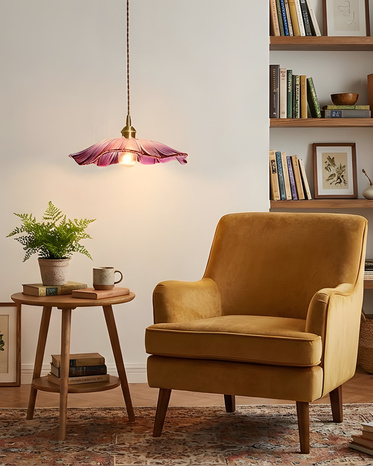 Rodenford Flower Plug In Pendant Light