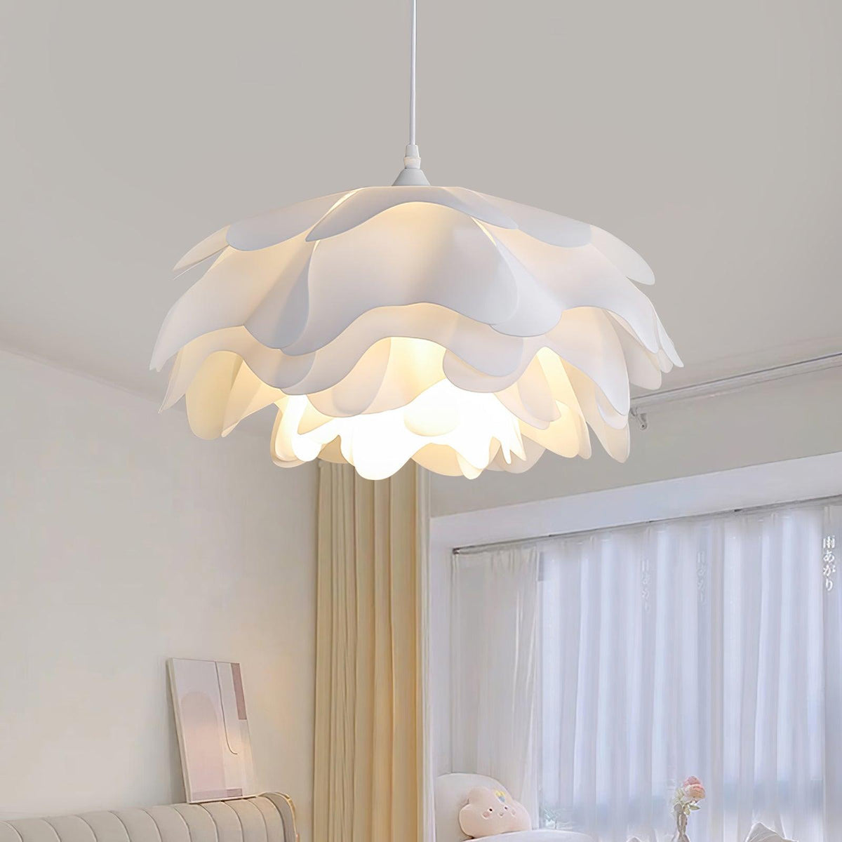 Flower Shaped White Pendant Lamp – detail 14