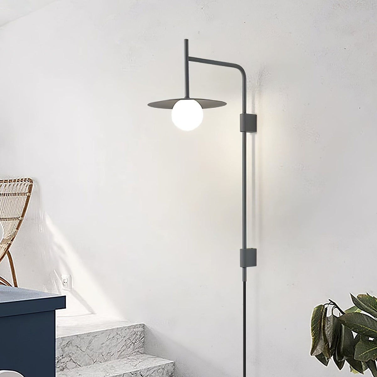 Gea Swing Arm Plug-in Wall Lamp – detail 9